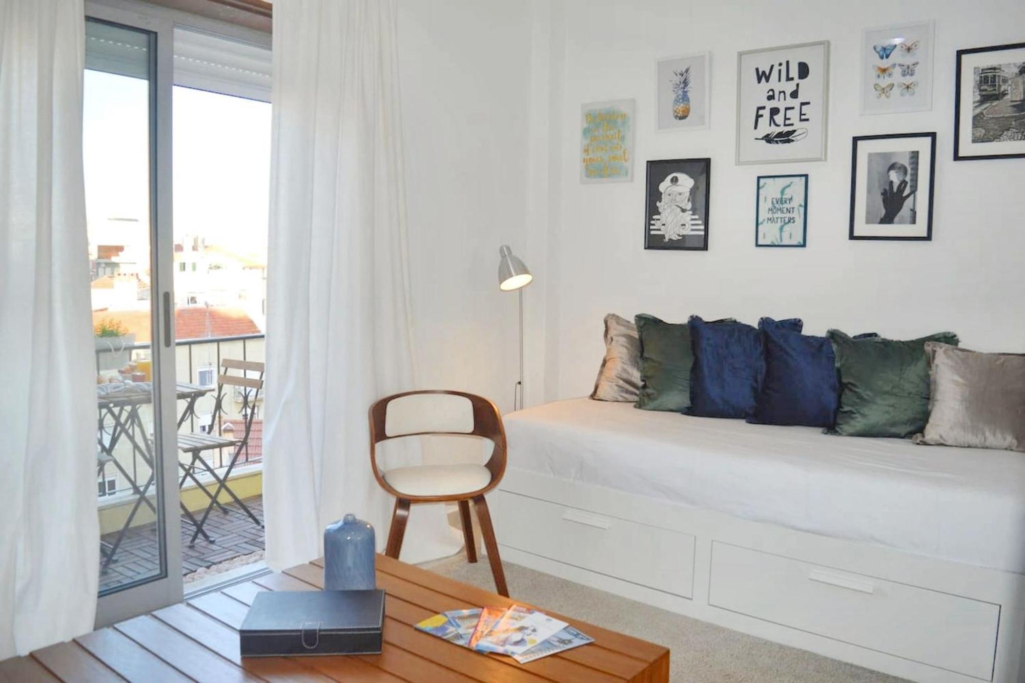 Comfortable Apartment With Balcony And Sea View In Lisbon 50 M² Esterno foto
